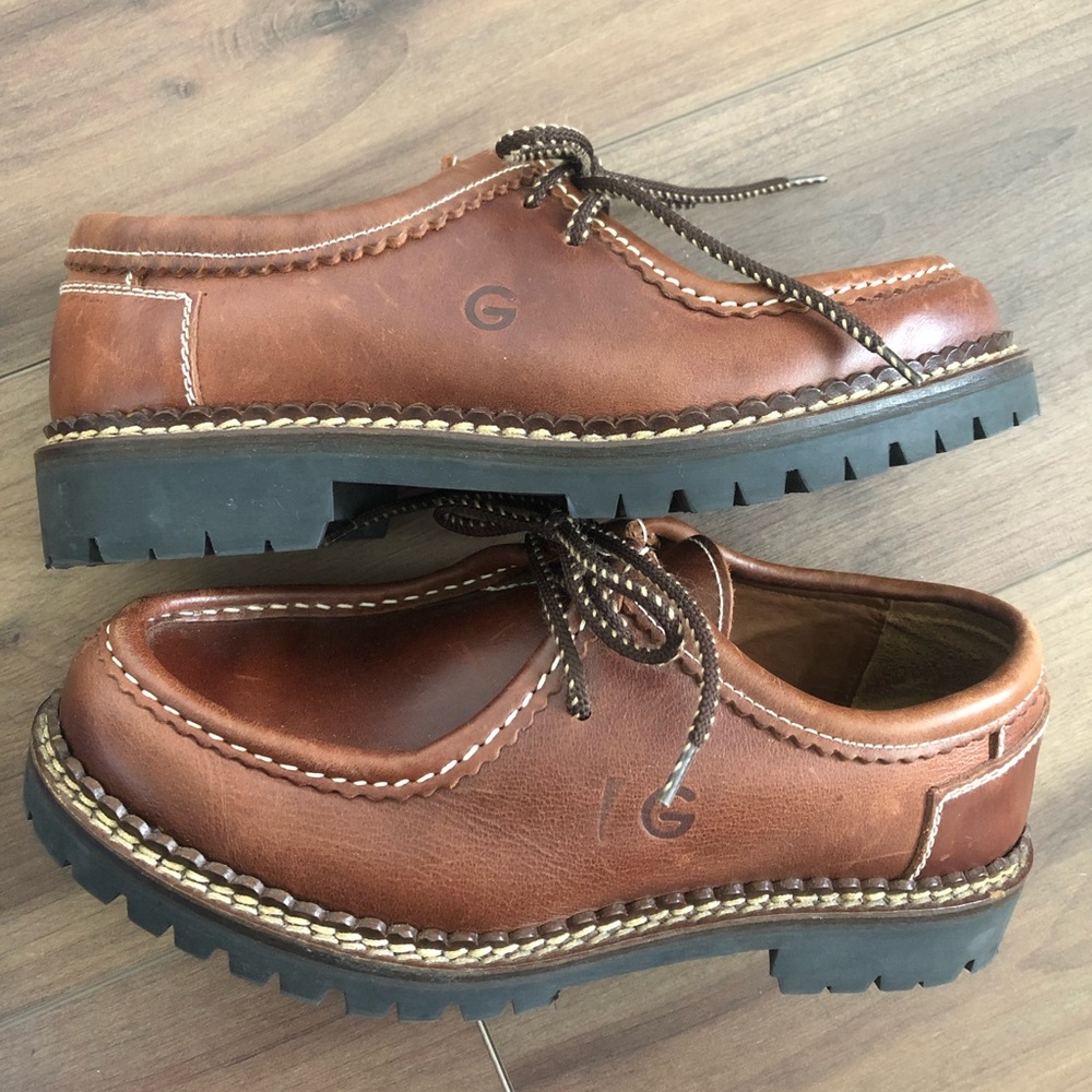 Grinta Italian Leather Lug Sole Loafer Size 40 (US 9.5)